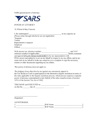 Power of attorney form south africa sars. General Power Of Attorney Template In Word And Pdf Formats
