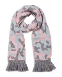 Jocelyn Camo Knit Fringe Scarf Bloomingdale S