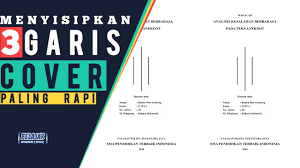 Tutorial Membuat Cover Makalah Dengan Sisipan Tiga Garis Di Microsoft Word Youtube
