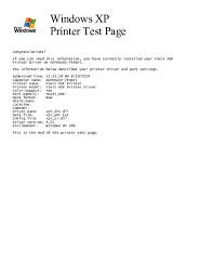We made printing the black and white test page very easy for you. Pdf Windows Xp Printer Test Page Dartono Dartono Academia Edu