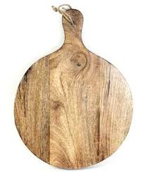 40cm X 30cm Round Wooden Chopping Board With Handle Wooden Chopping Boards Chopping Board Wooden