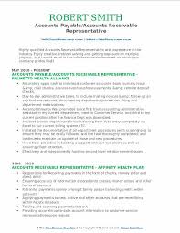 20+ free resume samples for accountant and accounting jobs: Accounts Receivable Representative Resume Samples Qwikresume