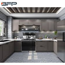 Modern gray kitchen makeover hgtv modern gray kitchen makeover once cured base cabinets made of alder wood with a silvered gray finish were added to the frame the look is architectural and transitional in style a combination that works well with the homeowner s modern aesthetic concrete. China Luxury Lacquer Shaker Solid Wood Modern Kitchen Cabinets For Apartment China Furniture Kitchen