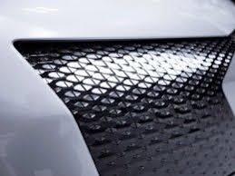 Audi Aicon Concept Headlight Textured Pattern Detail 3d Printed Metal Audi Car Detailing