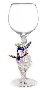 Hand Blown Dragonfly Wine Glass By Yurana Designs W213 See This Great Product It Is Amazon Affilia Unique Wine Glasses Gifts For Wine Lovers Wine Goblets