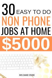Non Phone Work From Home Jobs 50 Mega List In 2020 Typing Jobs From Home Work From Home Jobs Online Jobs From Home