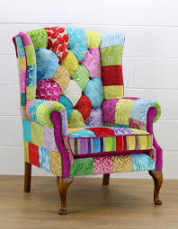 Royal Patchwork Chair In Designers Guild Velvet Etsy Patchwork Chair Patchwork Furniture Patchwork Armchair