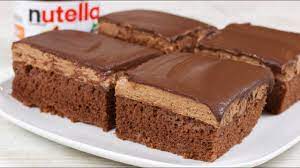 Mehr als 70 rezepte mit bildern. Saftige Nutella Schnitten Nutella Kuchen I Schokoladen Kuchen Youtube