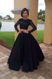 Long Sleeves Black Sequin 2 Pieces Prom Gowns Quinceanera Dress Ld110 Us0 Picture Color S Izobrazheniyami Vechernie Platya Platya Dlinnye Platya
