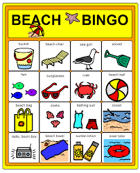 Beach Party Games For Children Kids Beach Party Bingo Games For Kids Beach Party Games