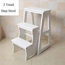 It has two level stepping which is ideal to use for getting things at both low and high height. Folding Stepladder Wood 3 Step Stool For Adults Kids Kitchen Wooden Ladders Small Foot Stools Indoor Portable Shoe Bench Flowe Step Stool Stool Wooden Ladder