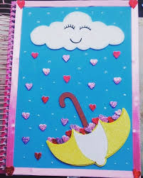 Capa De Caderno Professora Em Eva Lindo O Caderno De Plano De Aula Da Laizasouzah Tema Chuvadeamor Compartilhando Fofurices Pedagogi Bookmark Craft Art For Kids Holiday Homework
