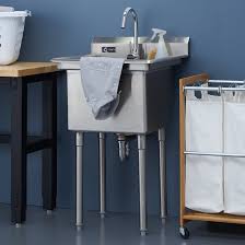 trinity stainless steel utility sink