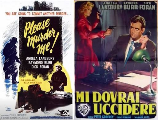 PLEASE MURDER ME! (Italian title: "MI DOVRAI UCCIDERE") is a 1941 American  film noir directed by Peter Godfrey. The film contains an incomplete  copyright notice omitting mention of its claimant hand as