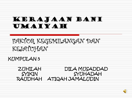 Bani umayyah sendiri memerintah selama kurang lebih 91 tahun, yakni sejak tahun 41 hijriyah atau 660 masehi dan berakhir pada tahun 132 hijriyah atau dari abu sufyan bin harb lahir mu'awiyah bin abu sufyan atau mu'awiyah i yang mendirikan dan mengembangkan pemerintahan kerajaan bani. Ppt Kerajaan Bani Umaiyah Faktor Kegemilangan Dan Kejatuhan Powerpoint Presentation Id 5319174