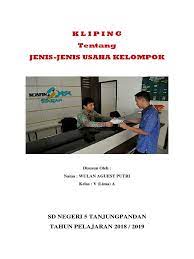 Salah satu kegiatan penujang ekonomi desa adalah kelembagaan yang terdiri dari kelompok usaha seperti kelompok tani kelompok usaha, termasuk kelompok lembaga keuangan mikro yang ada di desa. Kliping Usaha Kelompok Wulan