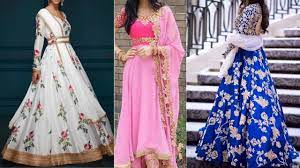 Latest Designer Gown Ideas Party Wear Gown Ideas For Guest Engagement Party Wear Indian Fashion Dresses Simple Gown Design