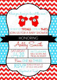 Twins Baby Shower Invitation Dr Seuss By Sassygraphicsdesigns Twins Baby Shower Invitations Twins Baby Shower Baby Shower Invitations