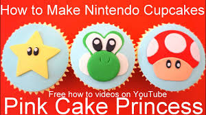 This mario cupcake cake was made by cute as a fox creations for her husband's 30th birthday, obviously he is a big mario fan. How To Make Star Mushroom Cupcakes Nintendo Super Mario Bros Yoshi S New Island Theme Cupcakes Youtube