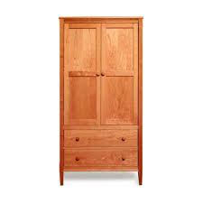 The beautiful mirrored armoire wardrobe is an excellent way to get a glamor effect in your wardrobe, bedroom or another interior. Solid Cherry Shaker Armoire High End Bedroom Wardrobe Made In Usa