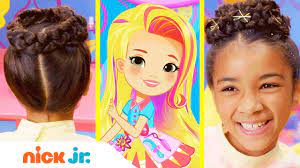 How To Make Princess Crown Braids Style Files Hair Tutorial Sunny Day Nick Jr Youtube