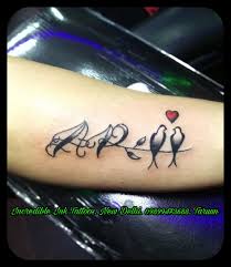 A P Initial Love Birds Tattoo Ap Initial Love Birds Tattoo Call Whatsapp 09899473688 Tattoo Lettering Tattoos Tattoo Designs