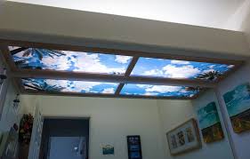 Sky Ceiling Murals Highest Quality By Fluorescent Gallery Fluorescent Light Covers Sky Ceiling Cool Mirrors