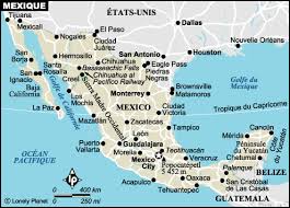 C'est un pays montagneux qui compte deux chaines principales, la sierra madre orientale et la sierra madre occidentale. Carte Mexique Plan Des Sites Incontournables Lonely Planet