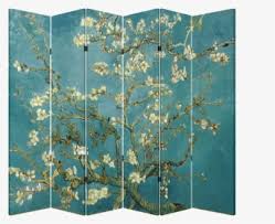 Large blossom branches like this against a blue sky were one of van gogh's favourite subjects. 6 Panel Folding Screen Canvas Divider Vincent Van Van Gogh Almond Blossom Hd Png Download Kindpng