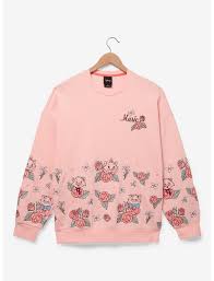 Disney The Aristocats Marie Floral Embroidered Sweatshirt
