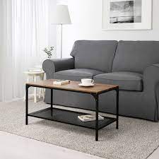 Accent your living room with a coffee, console, sofa or end table. Fjallbo Coffee Table Black 353 8x181 8 90x46 Cm Ikea In 2021 Coffee Table Small Living Rooms Coffee Table Wood