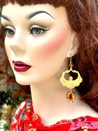 Garnet Earrings .75 Ct