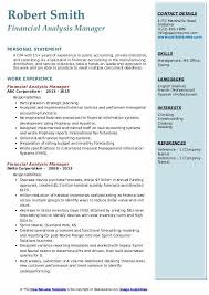Assist in formulating and implementing new financial systems, tools, and methods. Financial Analysis Manager Resume Samples Qwikresume