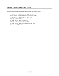 Maybe you would like to learn more about one of these? Appendix A Surveys And Cover Letters Air Cargo Facility Planning And Development Final Report The National Academies Press