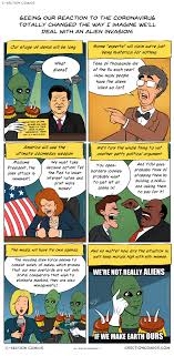 Violence against women comic series. Coronavirus Vs Alien Invasion C Section Comics