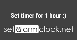 Reading time to the nearest hour, half hour, quarter hour, five minutes or minute. Set Timer For 1 Hour