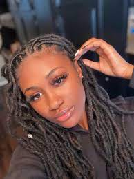 This is a nice style for a fun and flirty, casual feeling. Kali On Twitter Locs Hairstyles Dreadlock Hairstyles Black Hair Styles