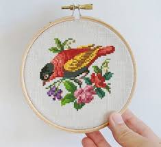 Small Bird Cross Stitch Pattern Two Small Birds 2 Cross Stitch Pattern Little Berlin Woolwork Etsy In 2020 Cross Stitch Patterns Miniature Embroidery Vintage Cross Stitches