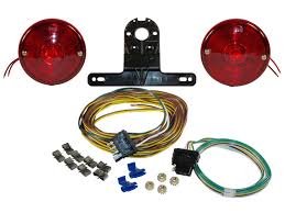 Rigid 7820 Economy Round Trailer Light Kit With Wiring Harness