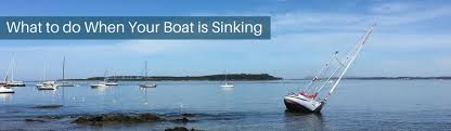 what to do when your boat is sinking