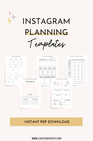 Instagram Planner Social Media Planner Instagram Layout Etsy In 2021 Instagram Planner Social Media Planner Business Planner