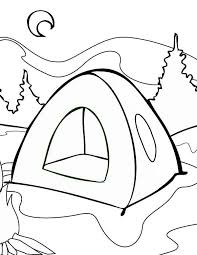Summer Camp Summer Tent On Summer Camp Coloring Page Summer Coloring Pages Coloring Pages Camping Coloring Pages