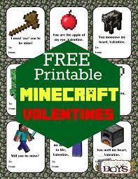 Mega minecraft printable pack from meet penny. Free Printable Minecraft Valentines Kids Will Really Love