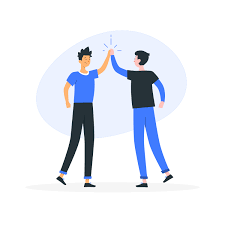 High Five By Freepik Stories Svg Png Illustration Greeting Celebration Cheers Team People Expression H High Five Illustration Powerpoint Slide Designs
