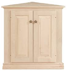 unfinished traditional two door corner