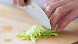 To mince garlic, use a knife with a thin, sharp blade. Knife Skills Vegetable Cuts Online Culinary School Ocs