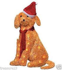 Outdoor Dogs Christmas Decorations Lit Lighted Golden Retriever Dog Outdoor Christmas Holiday Yard Decor Holiday Yard Decor Outdoor Christmas Outdoor Dog