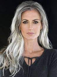 An Ageless Goddess Has A Curiosity About Life Pleasure And Sexuality That Is Fresh And Emerging She May Very W Long Gray Hair Hair Styles Beautiful Gray Hair