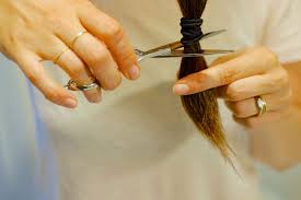 Unicorn ponytail haircut before and after. Trimming Hair At Home Use The Ponytail Haircut Trend