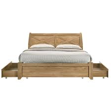 Price, wooden double storage beds uk, wooden small double bed with storage. Mica Natural Wooden Bed Frame With Storage Drawers Double Mattressoutlet